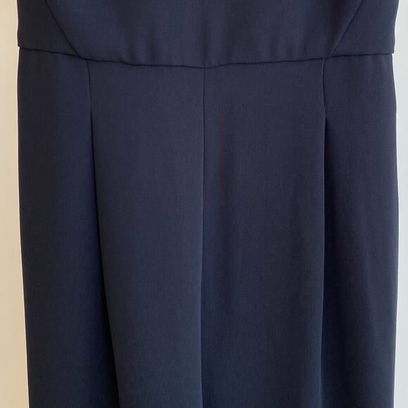 Reiss London Amika Cross Back Ruffle Jumpsuit in Navy Blue sz 2 - Picture 9 of 14